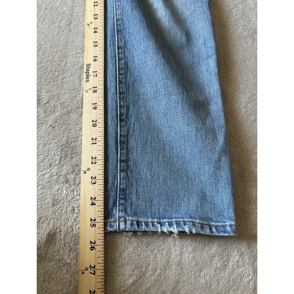 Madewell Women's 0/25 Classic Straight Leg Jeans Blue Meadowland Wash Denim - Picture 5 of 13